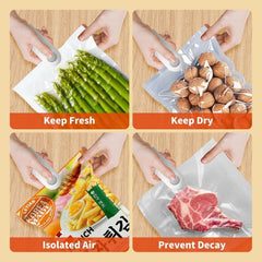 2-in-1 USB Rechargeable Heat Sealing & Cutting Machine – Mini Food Sealer for Snack, Chip & Plastic Bags (Random Color)
